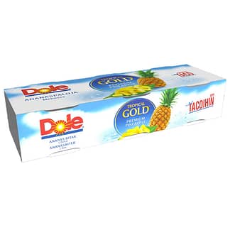 Dole Tropical Gold pienemmät ananaspalat pizzaan 3-pack