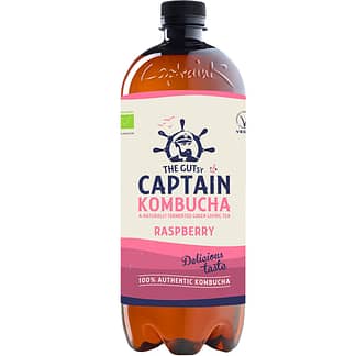 The GUTsy Captain Kombucha raspberry iso pullo