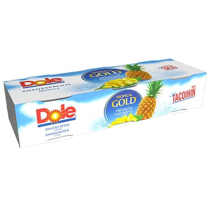 Dole Tropical Gold pienemmät ananaspalat pizzaan 3-pack