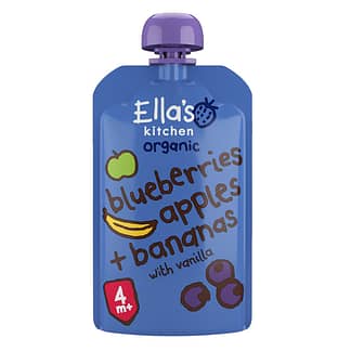 Ella's Kitchen mustikka-omena-banaani-vaniljasose luomu