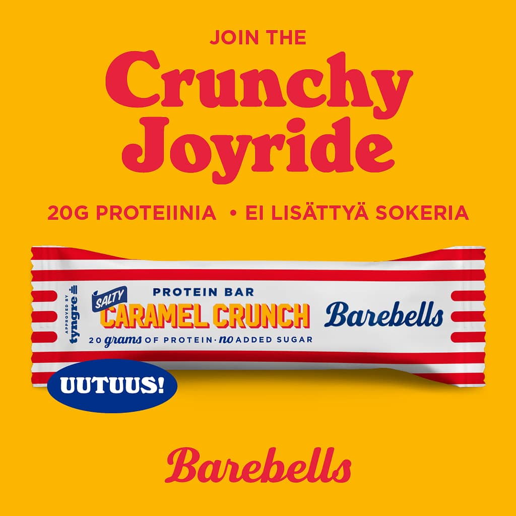 Barebells Salty Caramel Crunch proteiinipatukka