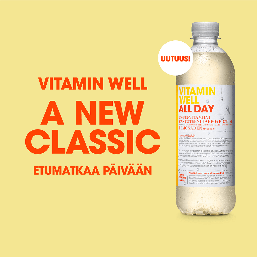 Vitamin Well All Day -hyvinvointijuoma