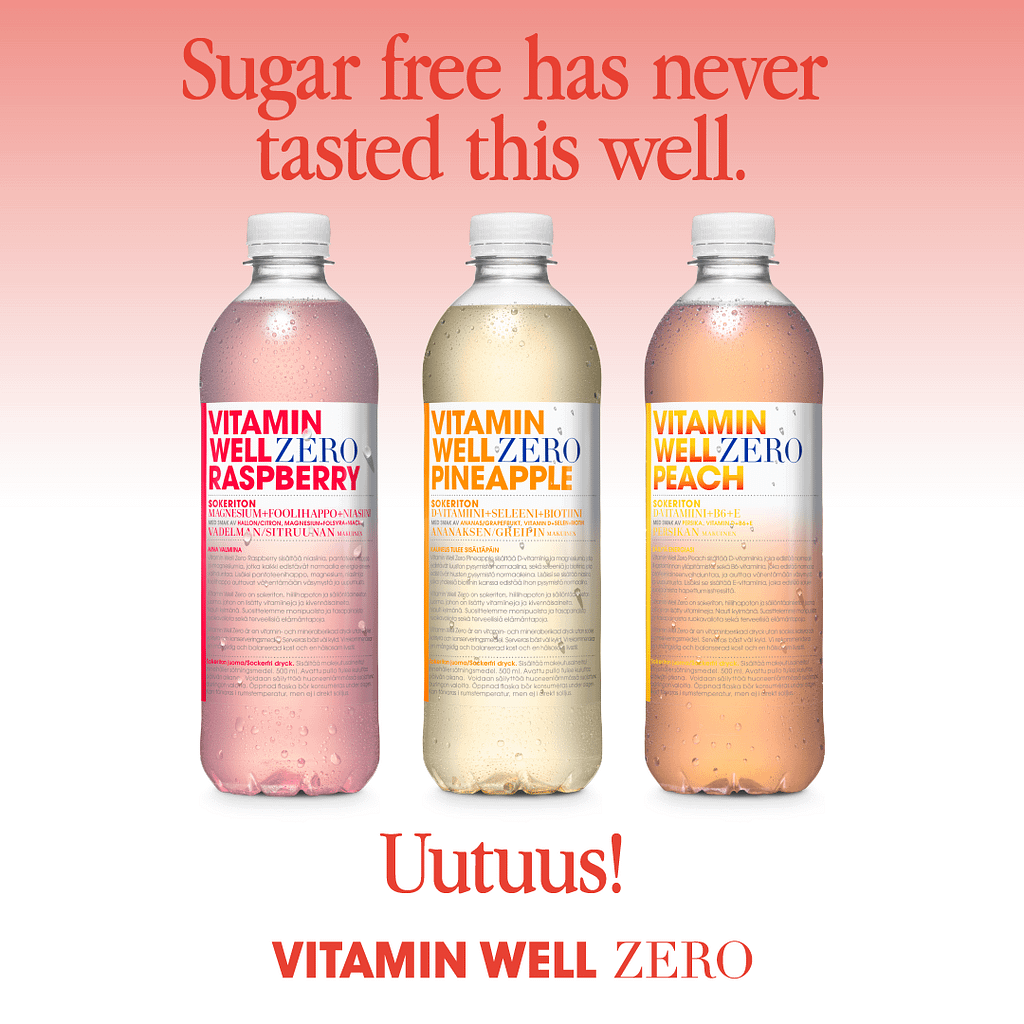 Vitamin Well Zero -hyvinvointijuomat