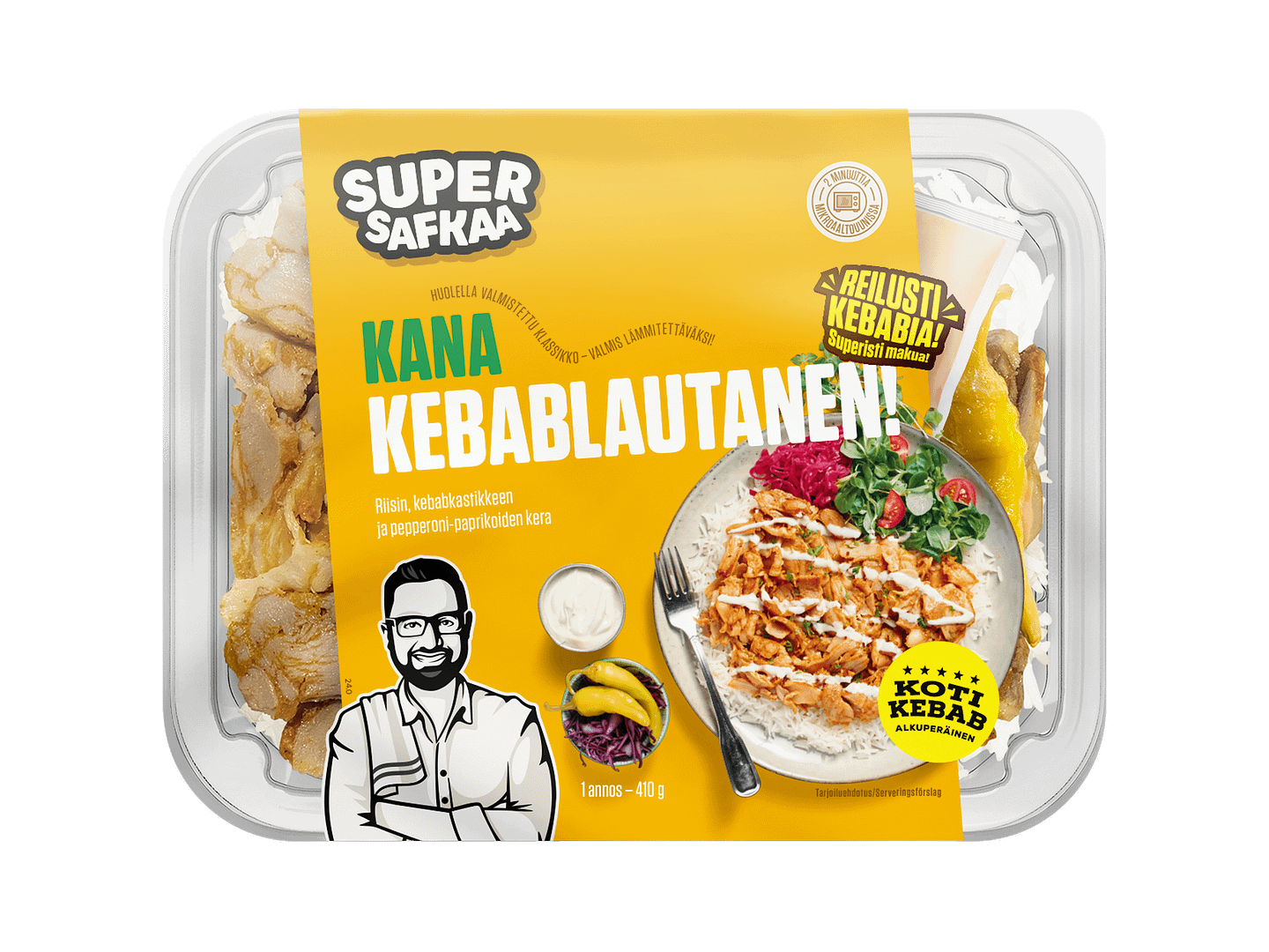 Super Safkaa Kana kebablautanen