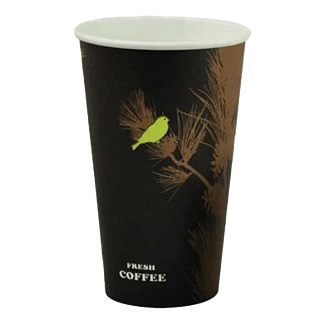 Kahvikuppi ruskea 400ml, 1000kpl/ltk