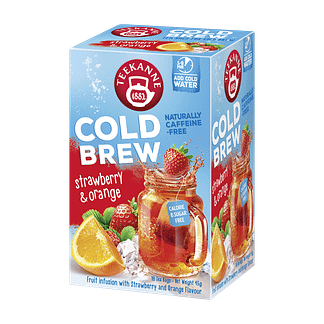 Teekanne Cold Brew Strawberry Orange hedelmähauduke