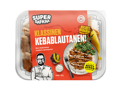 Super Safkaa Klassinen kebablautanen
