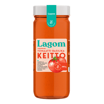 Lagom Italialainen tomaatti-basilikakeitto