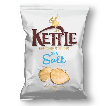 Kettle Sea Salt - merisuolalla maustetut perunalastut