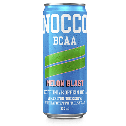 Nocco BCAA 24x330ml Melon Blast -energiajuoma