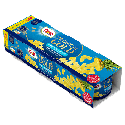 Dole Tropical Gold ananaspalat mehussa 3-pack - pizzaan sopivat palat