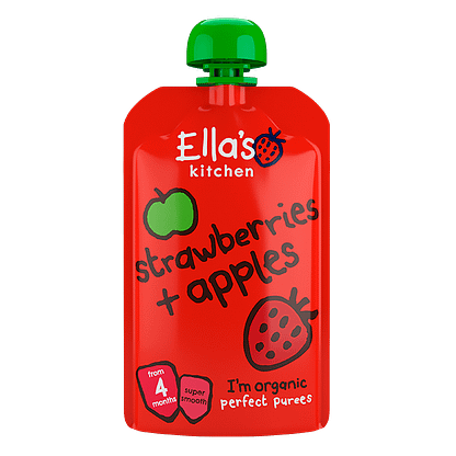 Ella's Kitchen hedelmäsose mansikka+omena LUOMU