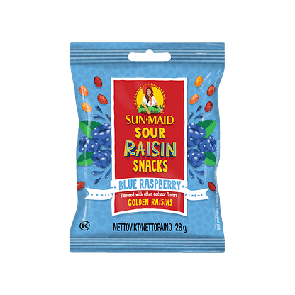Sun-Maid Blue Raspberry -kirpeä rusina