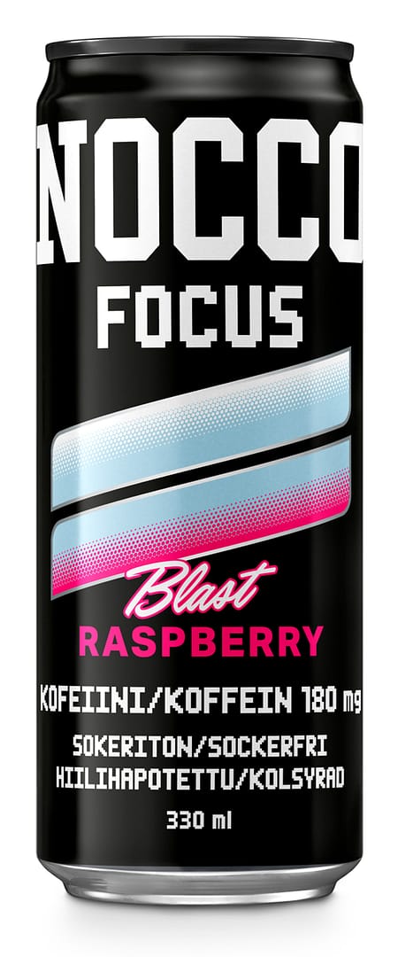 NOCCO FOCUS Raspberry Blast -energiajuoma - Image 3