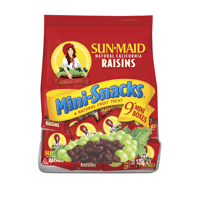 Sun-Maid Kalifornialainen Mini-Snacks rusina 9-pack