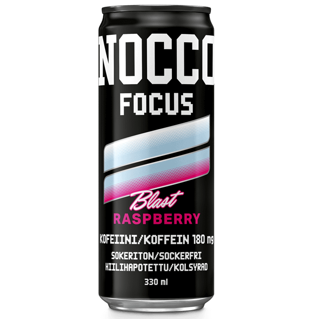 NOCCO FOCUS Raspberry Blast -energiajuoma