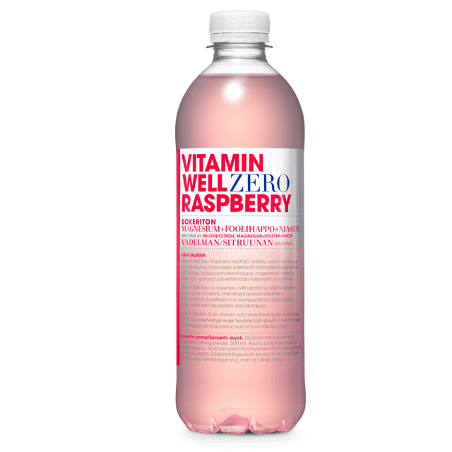 Vitamin Well Zero Raspberry hyvinvointijuoma