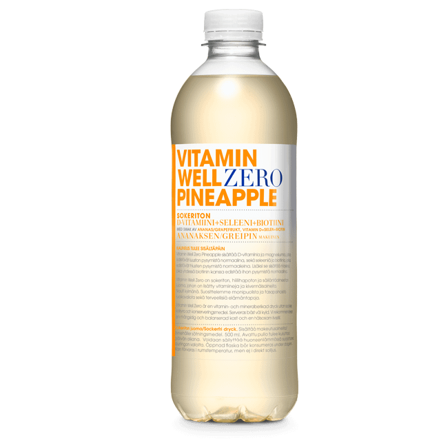 Vitamin Well Zero Pineapple hyvinvointijuoma