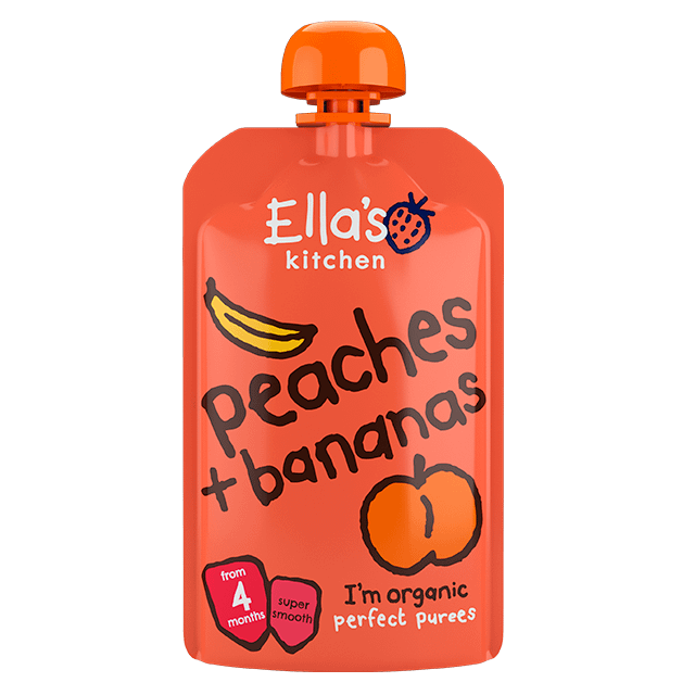 Ella’s Kitchen hedelmäsose persikka+banaani LUOMU