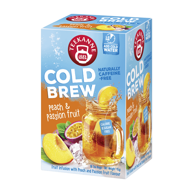 Teekanne Cold Brew Peach-Passion fruit hedelmähauduke