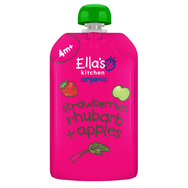 Ella’s Kitchen hedelmäsose mansikka+raparperi+omena