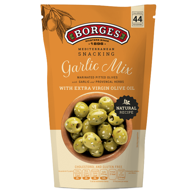 Borges Garlic Mix vihreä oliivi