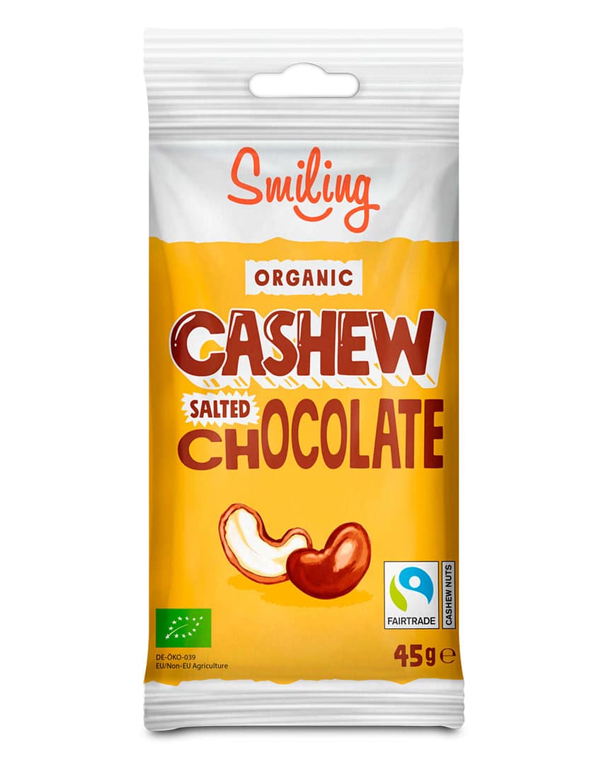 Smiling Cashew Salted Chocolate LUOMU - Image 2